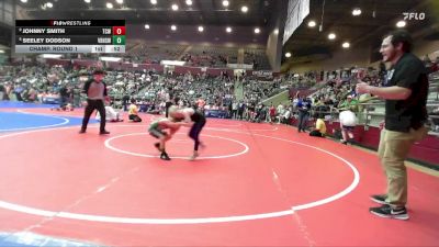 52 lbs Champ. Round 1 - Johnny Smith, Team Conquer Wrestling vs Seeley Dodson, Van Buren High School Wrestling