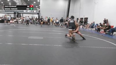 165 lbs Quarterfinals (8 Team) - Miguel Turcios, Savage WA Nightmares vs Zach Schrage, Barn Brothers BlueWave