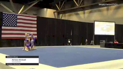 Adriana Birdwell - Women's Group, Acro Explosion - 2021 USA Gymnastics Championships