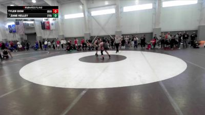 165 lbs Cons. Round 3 - Tyler Dow, Grantsville vs Zane Kelley, Syracuse
