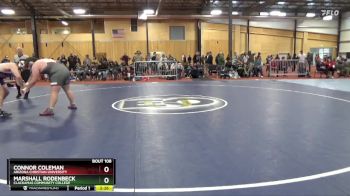 285 lbs Cons. Round 2 - Marshall Rodenbeck, Clackamas Community College vs Connor Coleman, Arizona Christian University