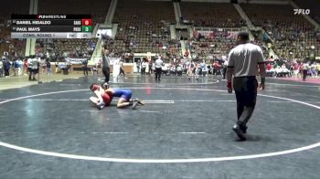 6A 144 lbs Cons. Round 1 - Paul Mays, Pike Road School vs Daniel Hidaldo, Saraland