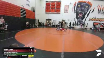 102-106 lbs Round 3 - Gavin Whitlock, Cody Wrestling Club vs Sean Lowe, Powell Wrestling Club