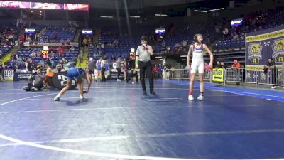 96 lbs Quarterfinal - Alaina Leonard, West Allegheny vs Kyleigh Ficks, Milton