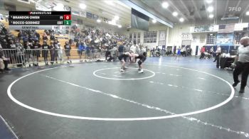 150 lbs Semifinal - Rocco Godinez, Centennial vs Brandon Owen, Paloma Valley