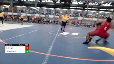 193-216 lbs Cons. Round 2 - Braedon Williams, Mahomet-Seymour vs Calvin Savage, Beat The Streets Chicago