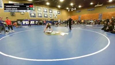 132 lbs Champ. Round 1 - Josiah Garcia, Firebaugh vs Armani Marrujo, Clovis West