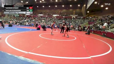 70 lbs Semifinal - Jackson Street, Battlefield Wrestling Club vs Raylan Scroggins, Team Conquer Wrestling