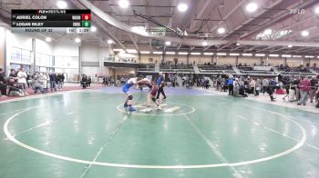150 lbs Round Of 32 - Adriel Colon, Woonsocket vs Logan Riley, Cumberland