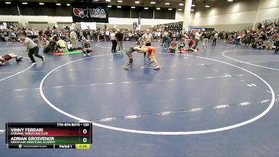 120 lbs Champ. Round 1 - Vinny Ferrari, Cardinal Wrestling Club vs Adrian Grosvenor, Siouxland Wrestling Academy