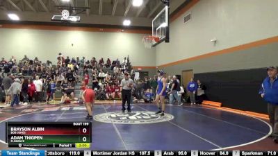 177 lbs Round 3 - Brayson Albin, Bob Jones vs Adam Thigpen, Florence