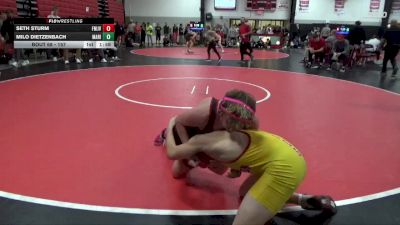 157 lbs Round 1 - Milo Dietzenbach, Marion vs Seth Sturm, Fort Madison JV