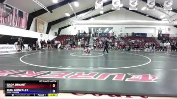 109 lbs 1st Place Match - Rubi Gonzalez, Lyon College vs Gada Bryant, Eureka