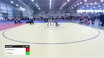 106 lbs Consi Of 16 #2 - Zachary Sherman, PA vs Philip Montes, PA