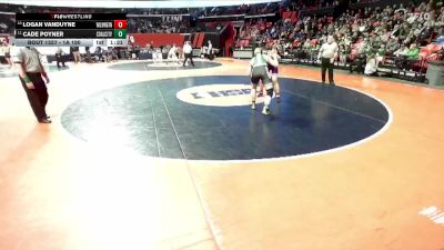 1A 190 lbs Cons. Round 3 - Logan VanDuyne, Wilmington vs Cade Poyner, Coal City