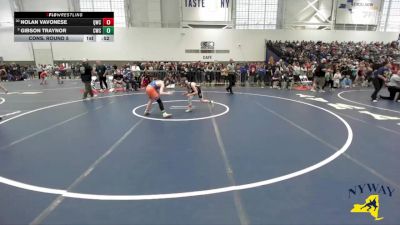 94 lbs Cons. Round 5 - Nolan Vavonese, Quaker Wrestling Club vs Gibson Traynor, Cazenovia Wrestling Club