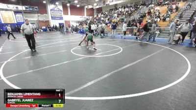 113 lbs Cons. Round 4 - Benjamin Limentang, Brawley Union vs Gabryel Juarez, Garces