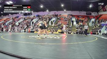 285 lbs Quarterfinals (8 Team) - Doug Hoyt, LakeVille Memorial HS vs Hamza Rafferty, Clinton HS