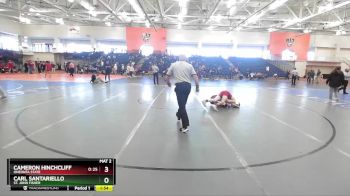 125 lbs Cons. Round 2 - Carl Santariello, St. John Fisher vs Cameron Hinchcliff, Oneonta State