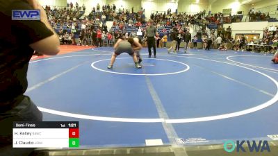 120 lbs Semifinal - Harrison Kelley, Broken Arrow Wrestling Club vs Joncarlo Claudio, Jenks Trojan Wrestling Club