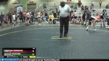 110 lbs Round 2 (4 Team) - Bradley Pickford, Hudson Orange vs Christian Rodriguez, Lapeer