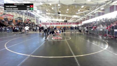 144 lbs Quarterfinal - Dan Greaney, Leominster vs Michael Nigro, Braintree