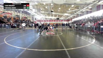 144 lbs Quarterfinal - Dan Greaney, Leominster vs Michael Nigro, Braintree