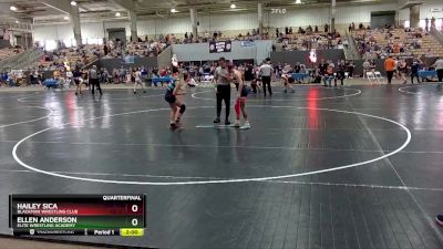 118 lbs Quarterfinal - Hailey Sica, Blackman Wrestling Club vs Ellen Anderson, Elite Wrestling Academy