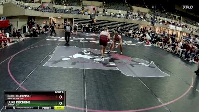 215 lbs Semis & 1st Wrestleback (8 Team) - Ben Helminski, Menomonie vs Luke DeChene, Anoka