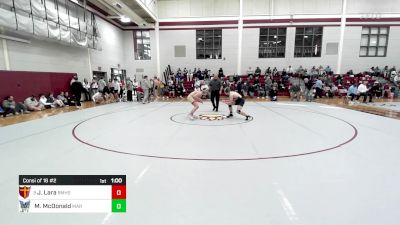 150 lbs Consi Of 16 #2 - Josh Lara, Brother Martin vs Mid McDonald, The Marist School