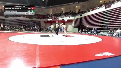 132 lbs Quarterfinals (8 Team) - Hayden Balderson, PERRY vs Tommy Miller, MARLOW