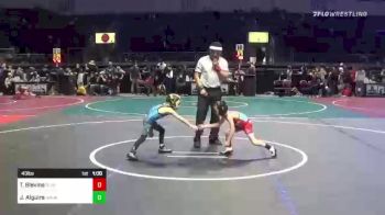 43 lbs Semifinal - Jd Alguire, NM WolfPack vs Troy Blevins, Punisher Wrestliing Co