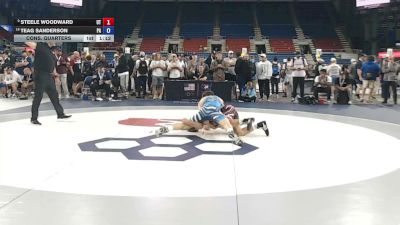 175 lbs Cons. Quarters - Steele Woodward, Utah vs Teag Sanderson, Pennsylvania