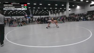 126 lbs Champ. Rd Of 32 - Bodee Bright, Montana vs David Bowman, Monrovia Wrestling Club