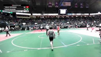 130 lbs Champ. Round 1 - Elijah Kilgore, LAE1 vs Isaac Goodman, NOCA