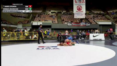 Cons. Round 5 - James Otuhiva, Palo Alto Elite WC vs Roman Arakelyan, Birmingham Community Charter High School Wrestling