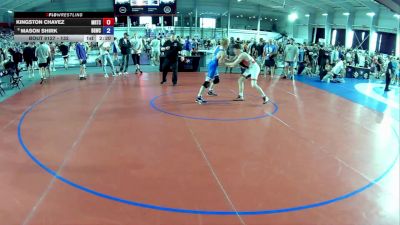 132 lbs Champ. Round 2 - Kingston Chavez, Midwest Regional Training Center vs Mason Shirk, Big Game Wrestling Club