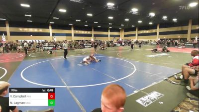 70 lbs Consolation - Vince Campbell, Red Wave WC vs Noah Lagman, Savage House WC