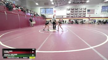 105 lbs 7th Place Match - Shayla Wilder, EXCELSIOR SPRINGS vs Zyra Fife, CAMERON