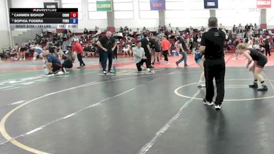 134 lbs Rr Rnd 2 - Carmen Bishop, Crown City Wrestling Club vs Sophia Fodera, Poway Wrestling