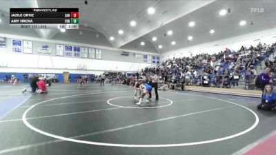 115 lbs Champ. Round 2 - Jazile Ortiz, Canyon/Anaheim vs Amy Hrcka, Sierra Vista/NV
