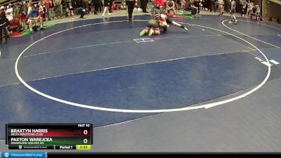 120 lbs Champ. Round 2 - Braxtyn Harris, Delta Wrestling Club vs Paxton Warejcka, Grandview Wolves WC