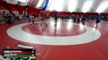115 lbs Round 2 (6 Team) - Isabelle Shockman, Team Blue vs Olivia Hallam, Team Red
