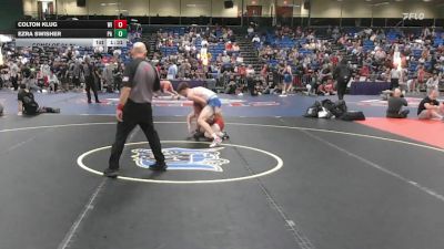 157 lbs Consi Of 64 #1 - Colton Klug, WI vs Ezra Swisher, PA