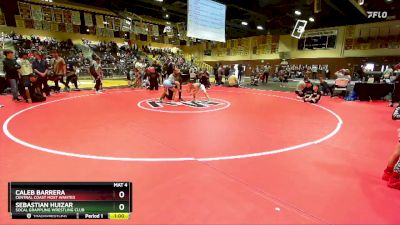 84 lbs 1st Place Match - Caleb Barrera, Central Coast Most Wanted vs Sebastian Huizar, Socal Grappling Wrestling Club