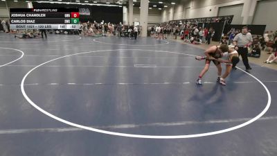 120 lbs Cons. Sub-rd Of 64 - Joshua Chandler, Guerrilla Wrestling Academy vs Carlos Diaz, Southport Wrestling Club