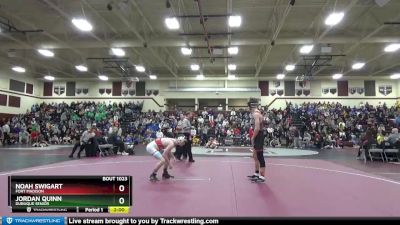 120 lbs Cons. Round 2 - Jordan Quinn, Dubuque Senior vs Noah Swigart, Fort Madison