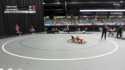 110 lbs Quarterfinal - Mia Palumbo, William Penn vs Emma Jones, Indiana Tech