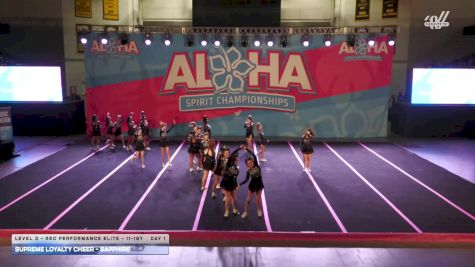 Supreme Loyalty Cheer - Sapphire [2026 L3 - Rec Performance Elite - 11-18Y Day 1] 2026 Aloha Baltimore Showdown