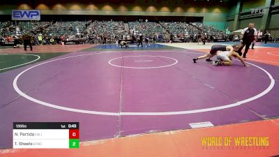 135 lbs Consi Of 32 #1 - Nathan Partida, California Grapplers vs Treyton Sheets, Elite Force Wrestling Club